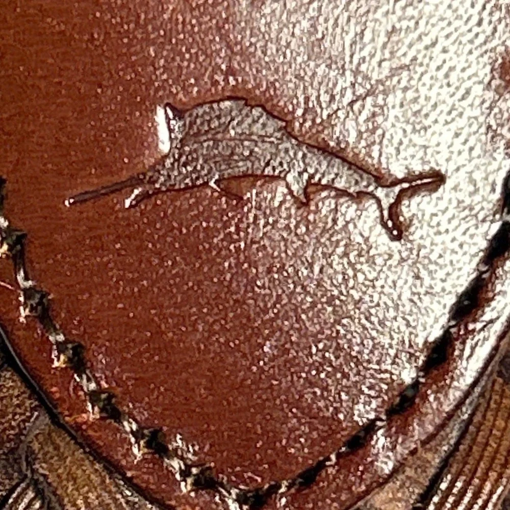 Tommy Bahama Mens Brown Braided Genuine Leather Belt Size 40